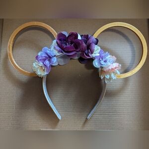 Small shop 3d printed floral headband ears
